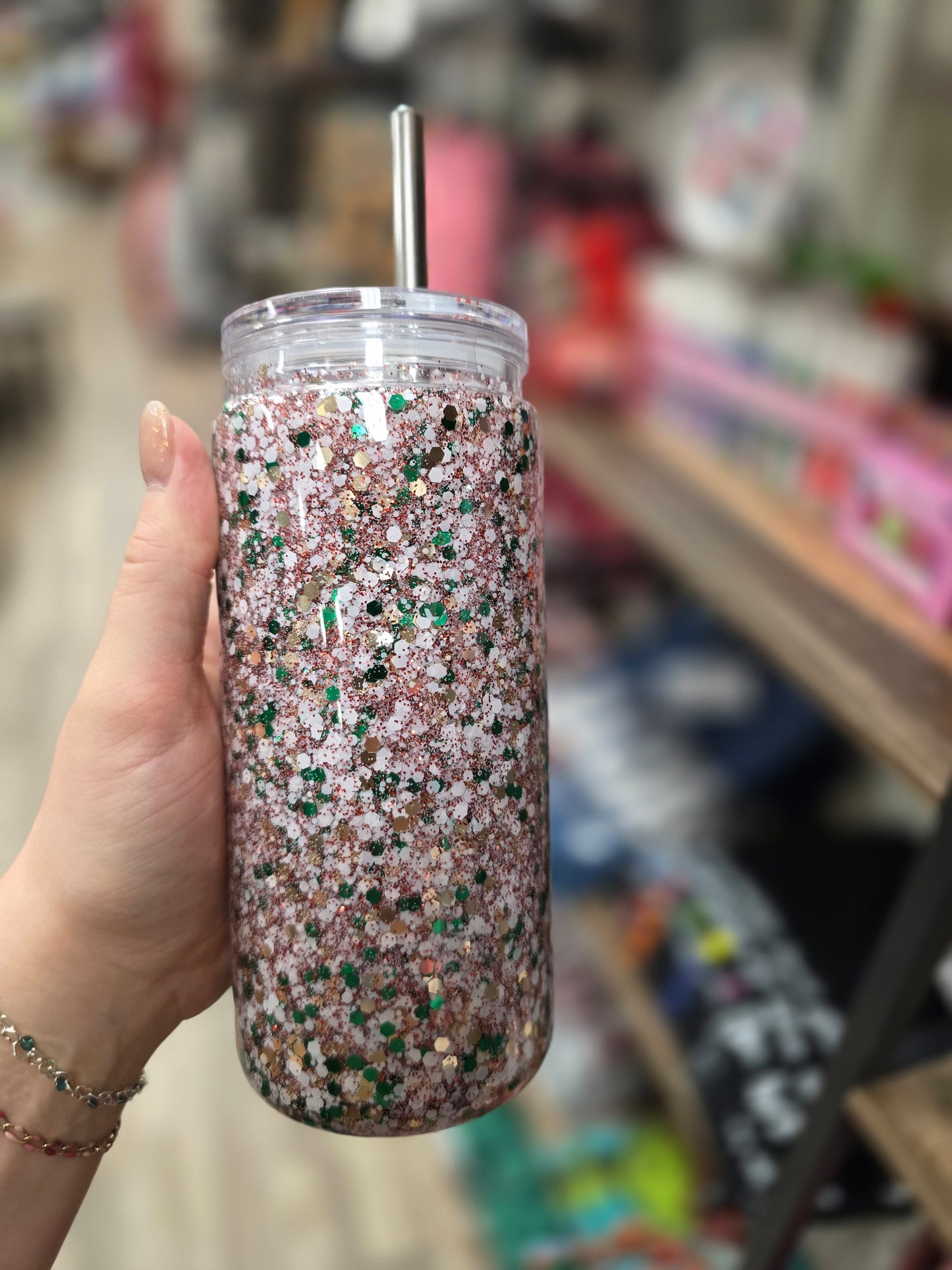 Christmas Cheer Snow Globe Tumbler