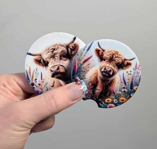 Highland Cow Coasters