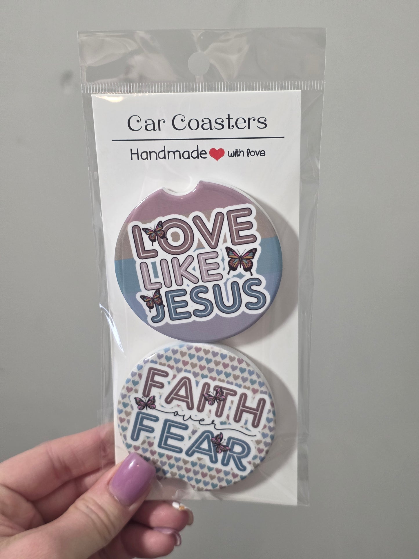 Love Like Jesus Car Coasters