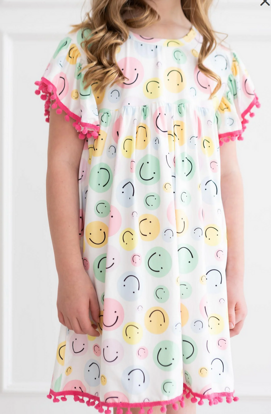 Smile In Style Pom Pom Dress