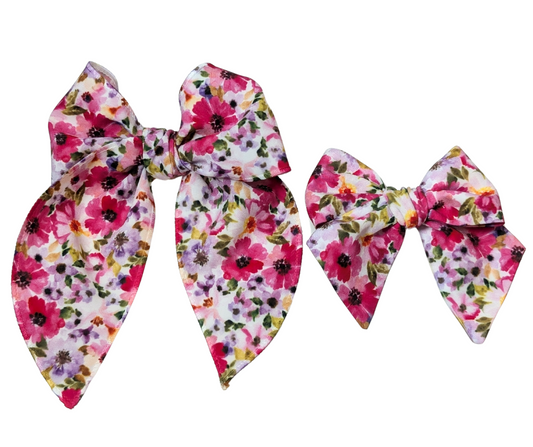 Spring Floral Bow