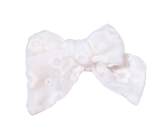White Lace Bow