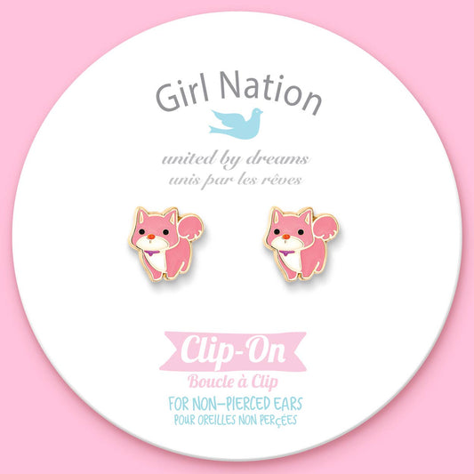 Kitty Clip-on Earrings