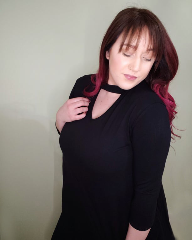 Black Keyhold Top