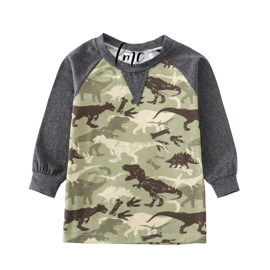 Camo Dino top