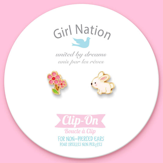 Hop and Bloom Clip-On Earrings