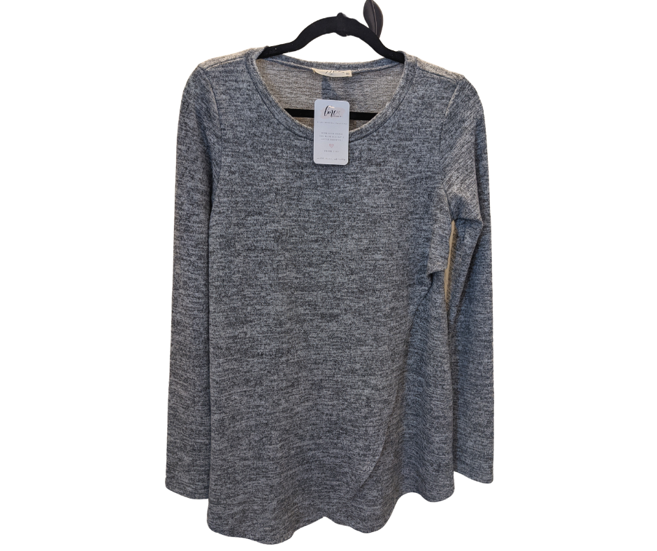 Gray Nursing Top