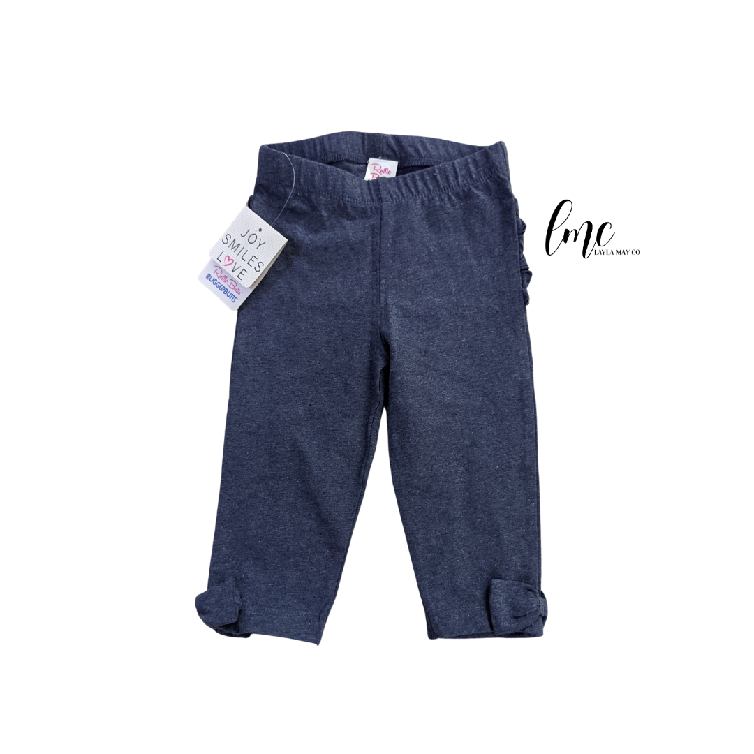 Denim Capri Leggings | Rufflebutts