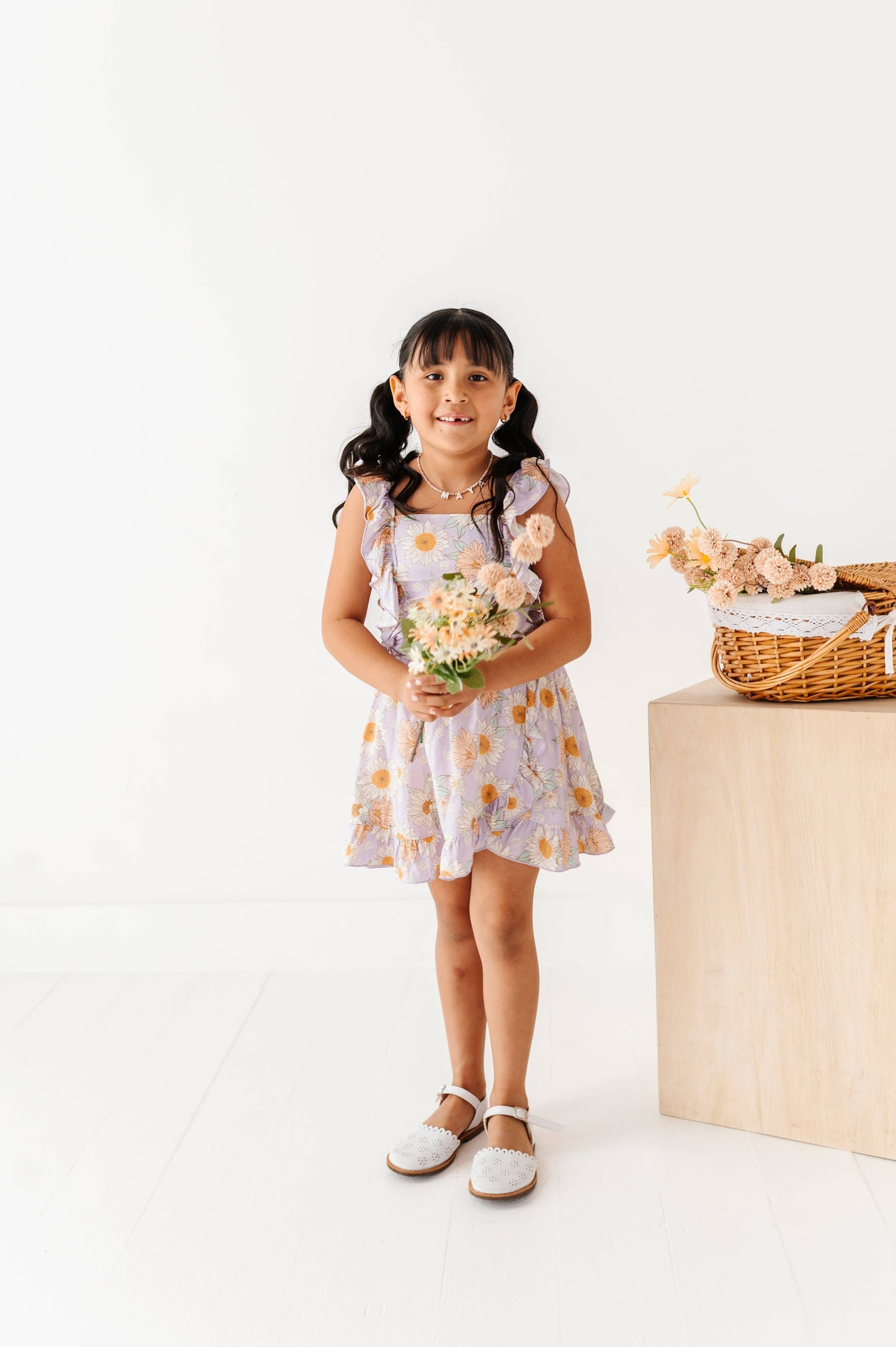 Sunflower Ruffle Tank & Skort Set
