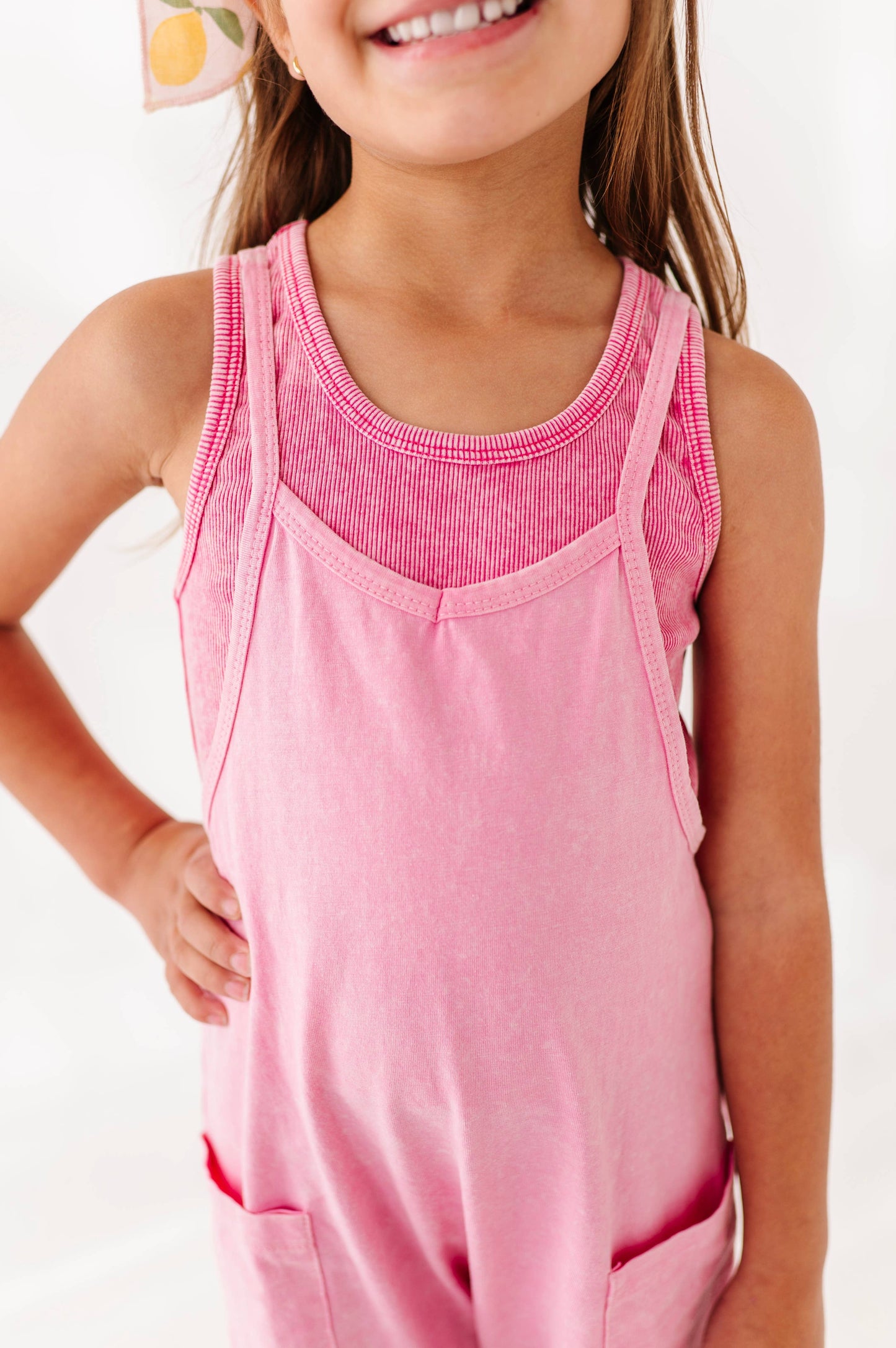 Baby Pink Vintage Romper & Tank