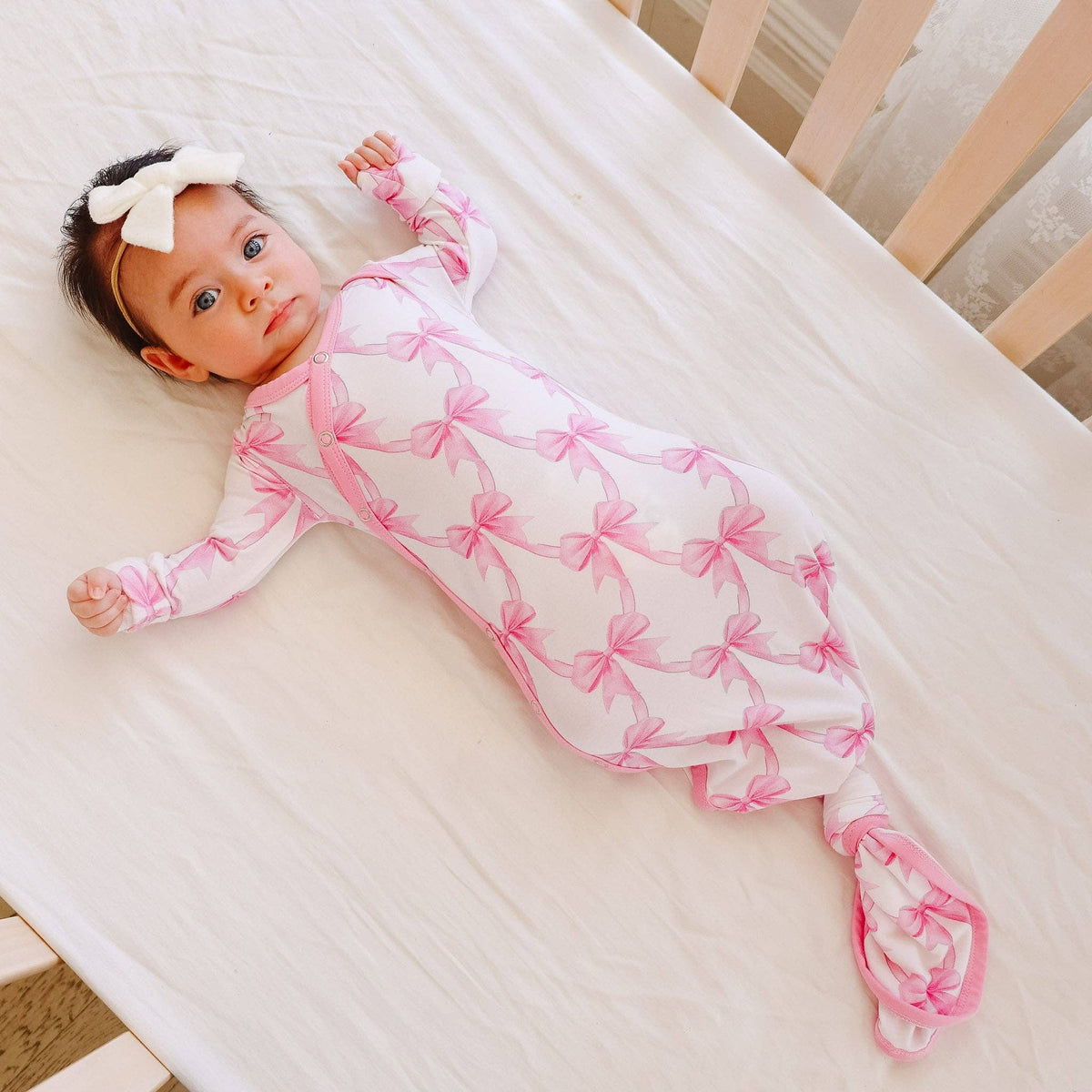 Bamboo Newborn Knotted Gown | Bow My Gosh