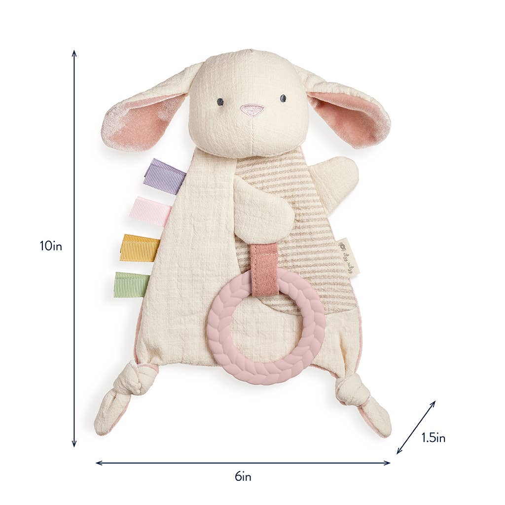 Bunny Bitzy Crinkle™ Sensory Toy with Teether