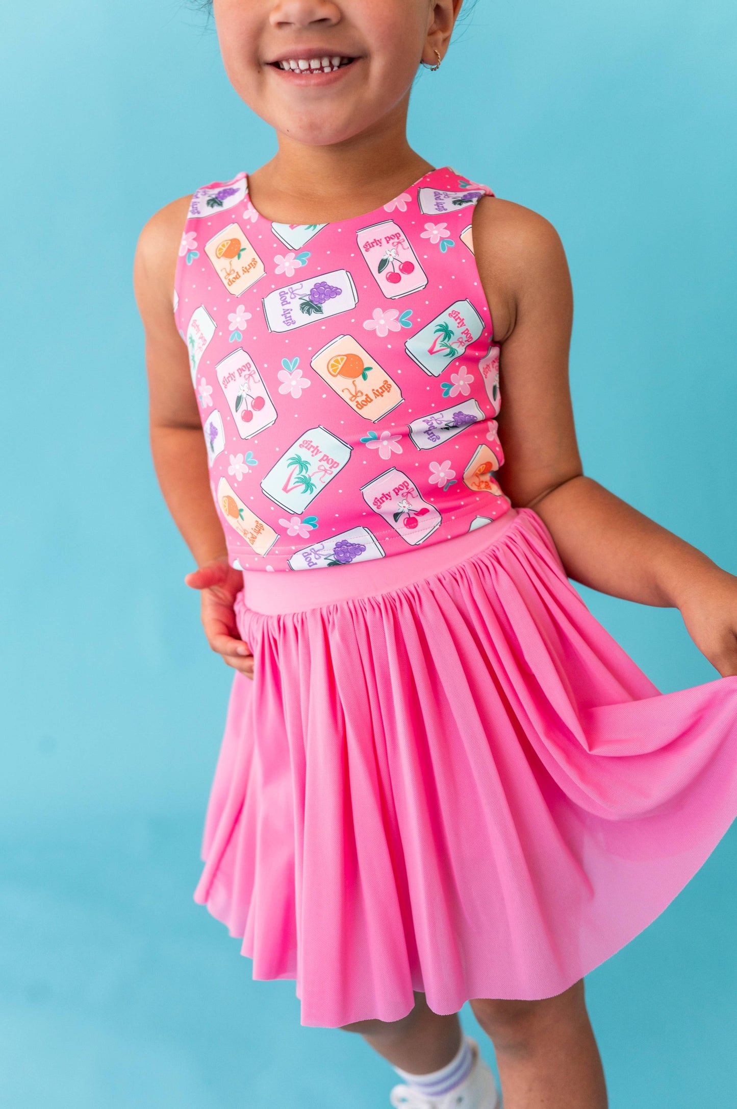 Hot Pink Girly Pop | Strappy Back Tank SET
