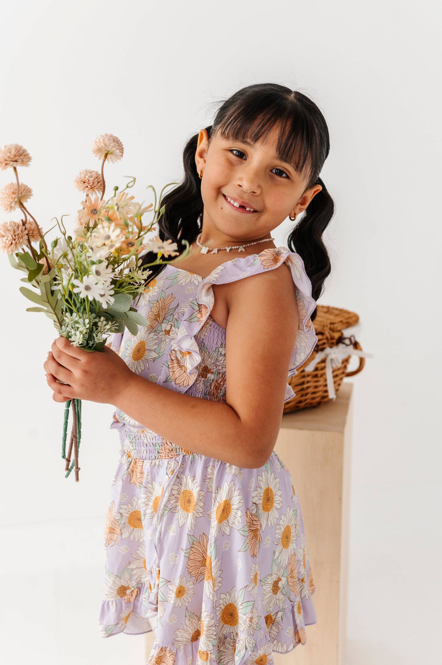 Sunflower Ruffle Tank & Skort Set