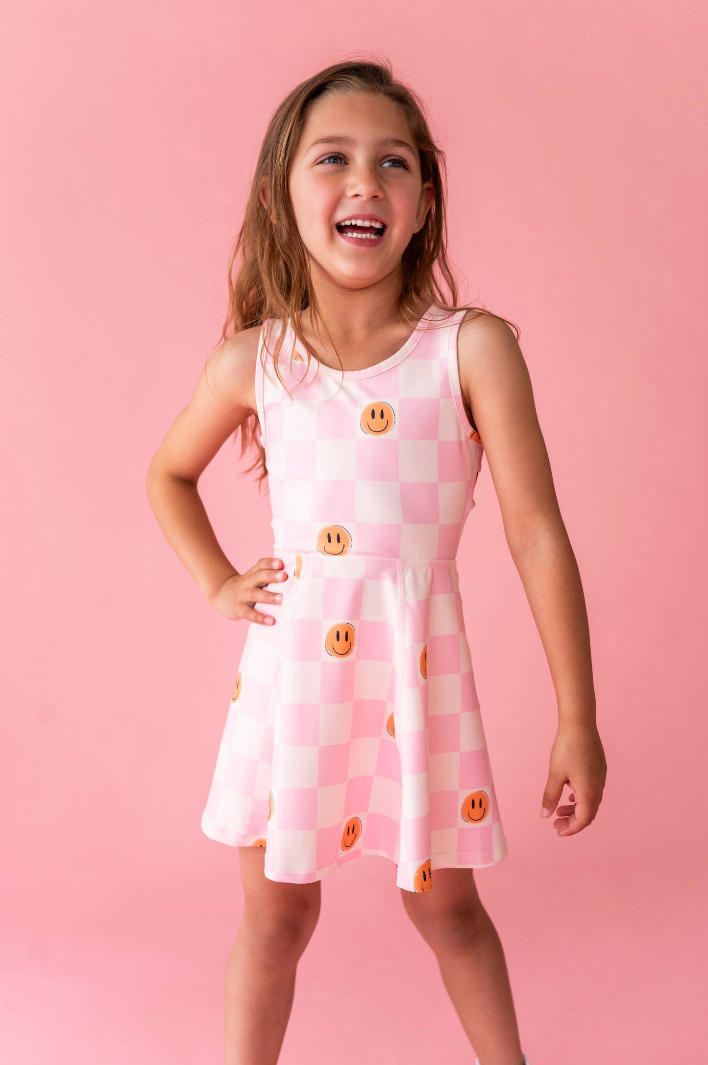 Happy Hopscotch | Twisty Back Active Dress