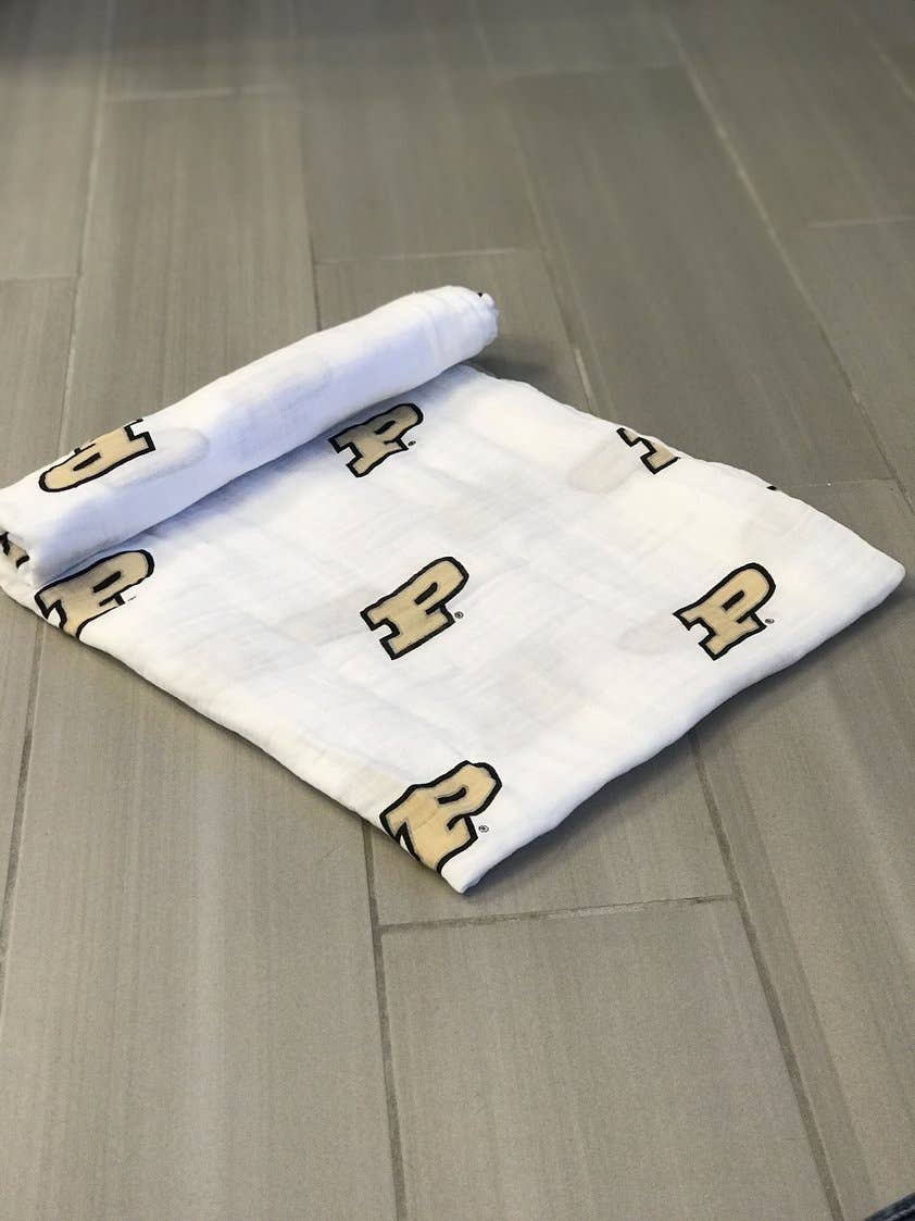 Purdue Muslin Swaddle Blanket
