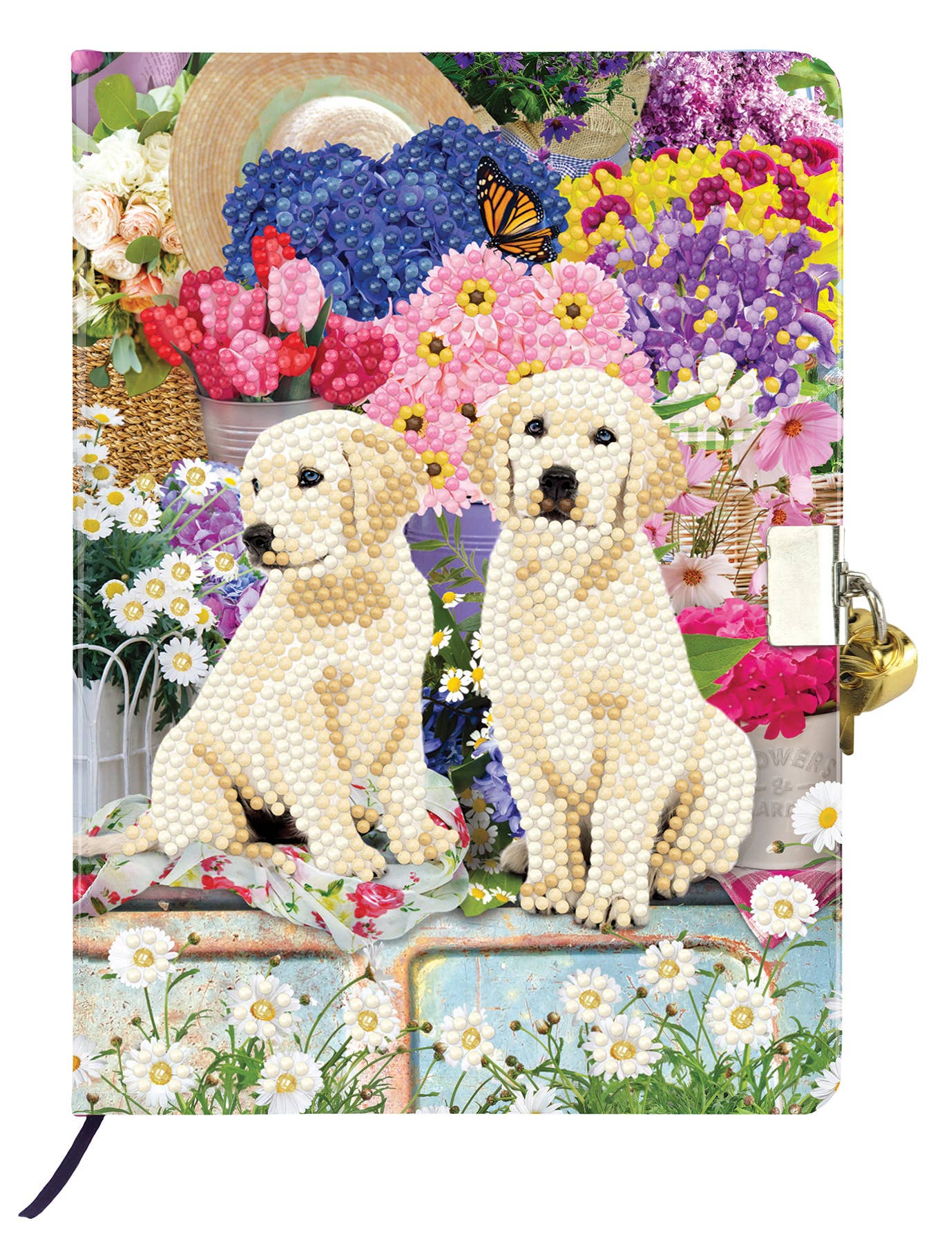 Crystal Art® Secret Diary Kit – Country Pups