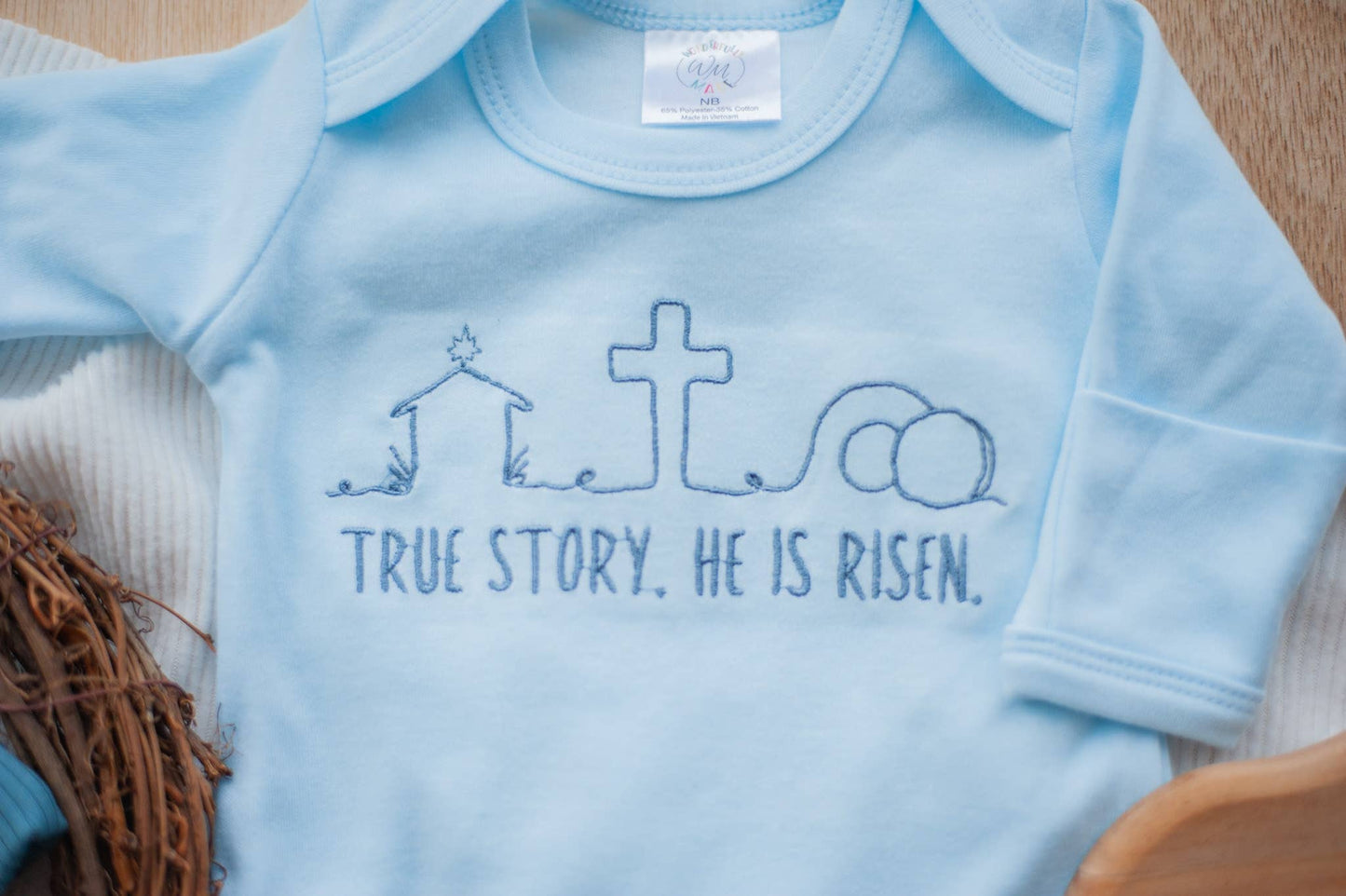 True Story He Has Risen Romper