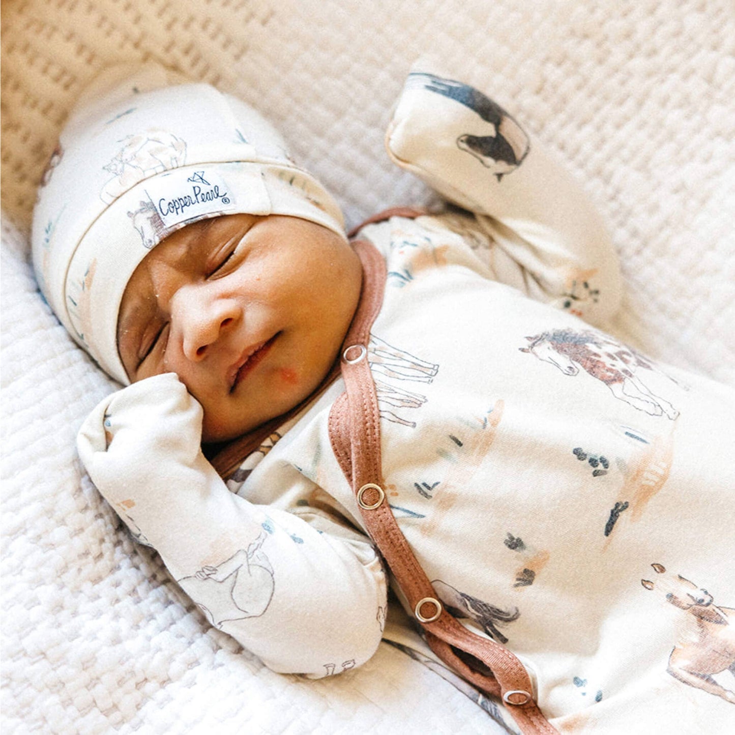 Newborn Knotted Baby Gown | Montana