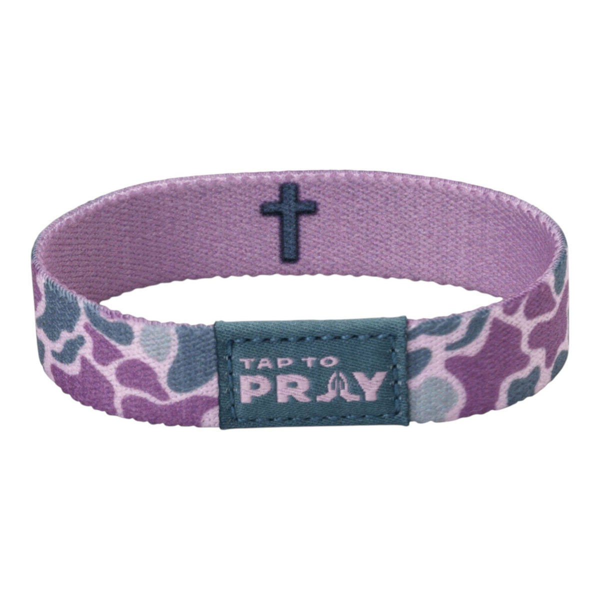 Tap To Pray® Wristband | River Rock Camo - Lilac