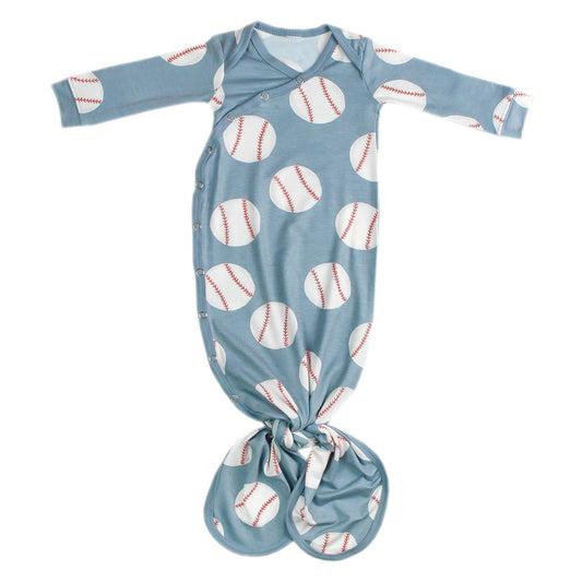 Newborn Knotted Baby Gown | Slugger