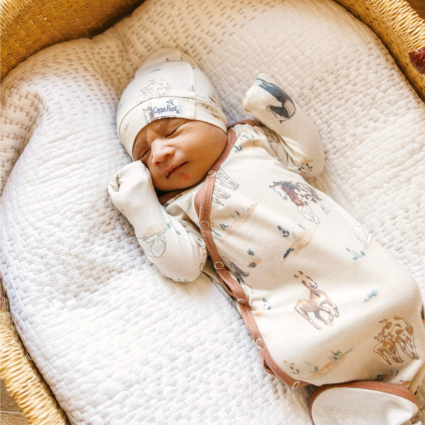 Newborn Knotted Baby Gown | Montana