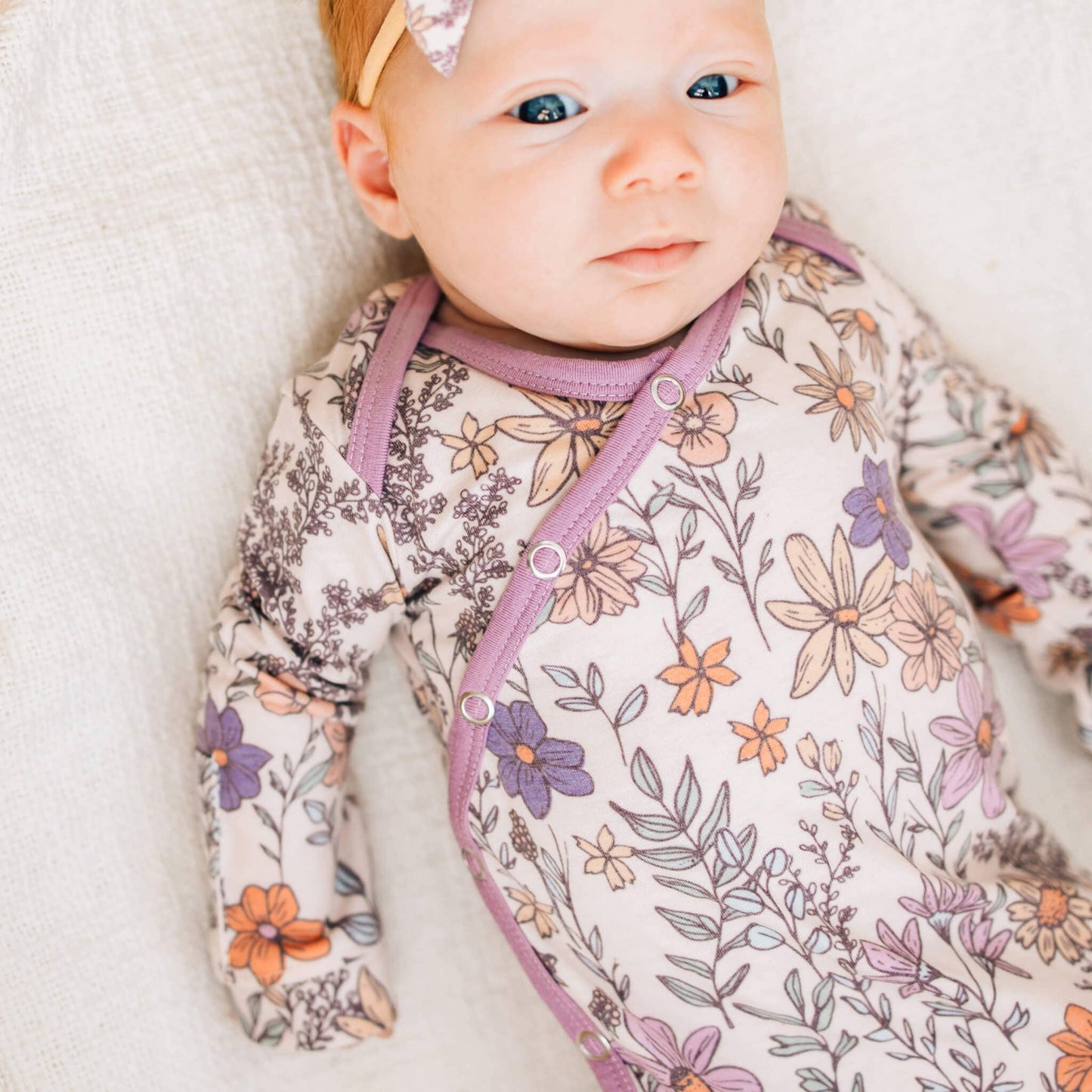 Newborn Knotted Gown | Flora