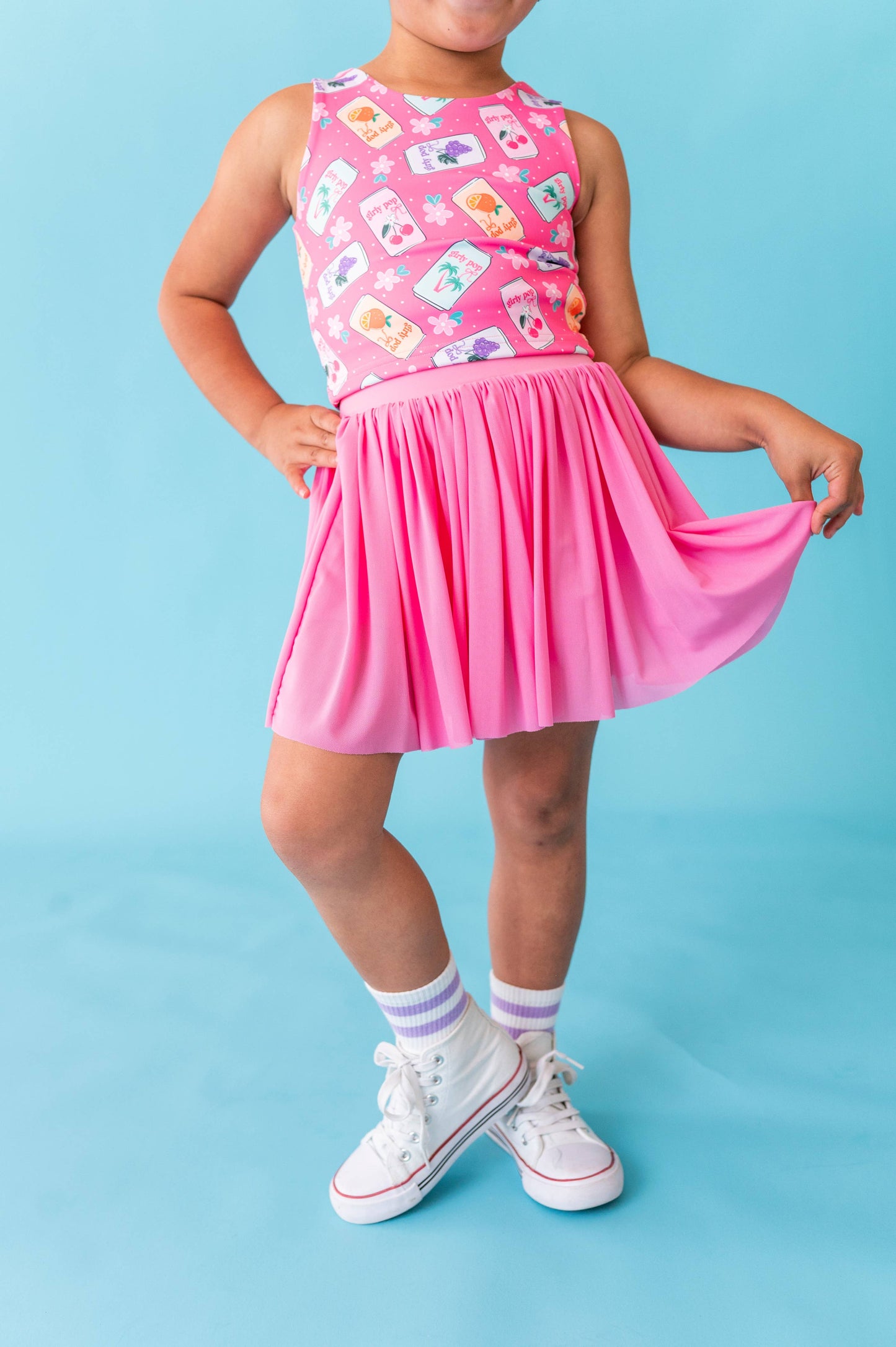 Hot Pink Girly Pop | Strappy Back Tank SET