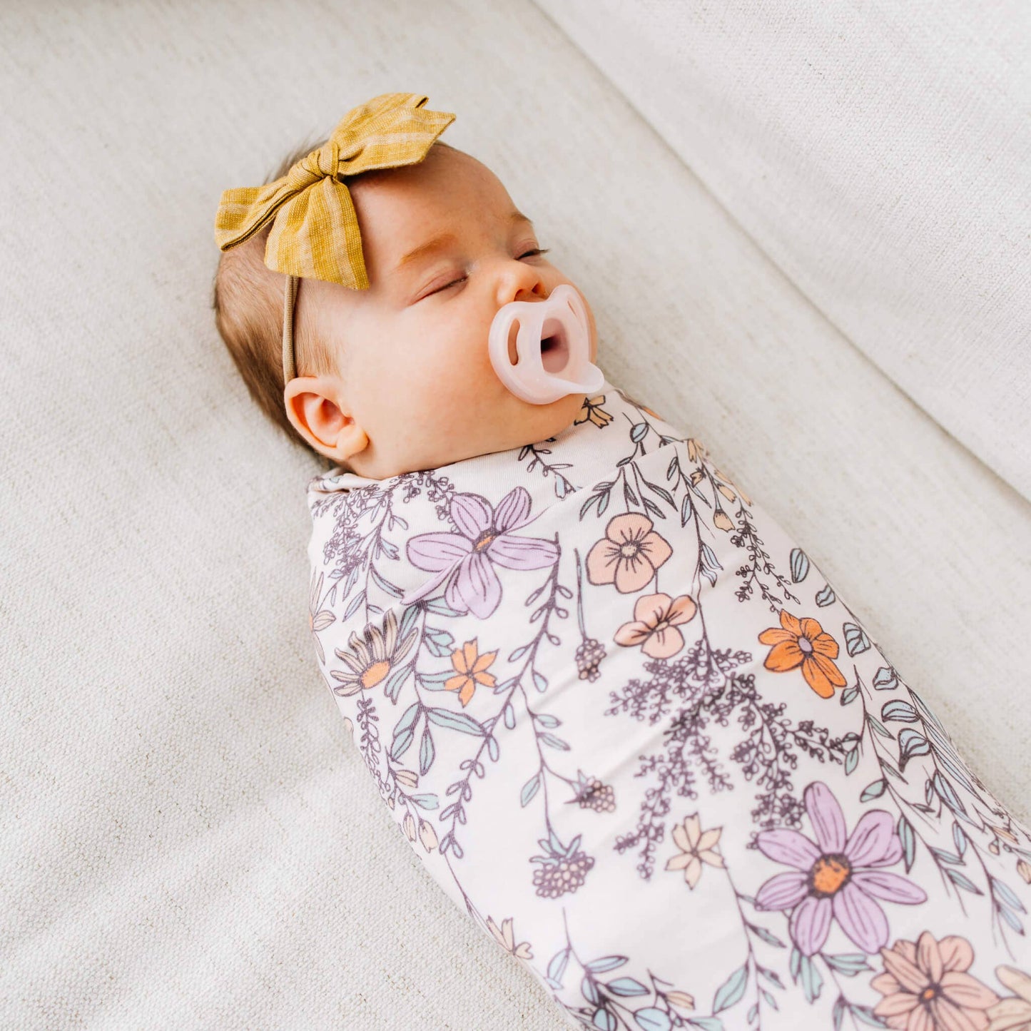 Knit Swaddle Blanket | Flora