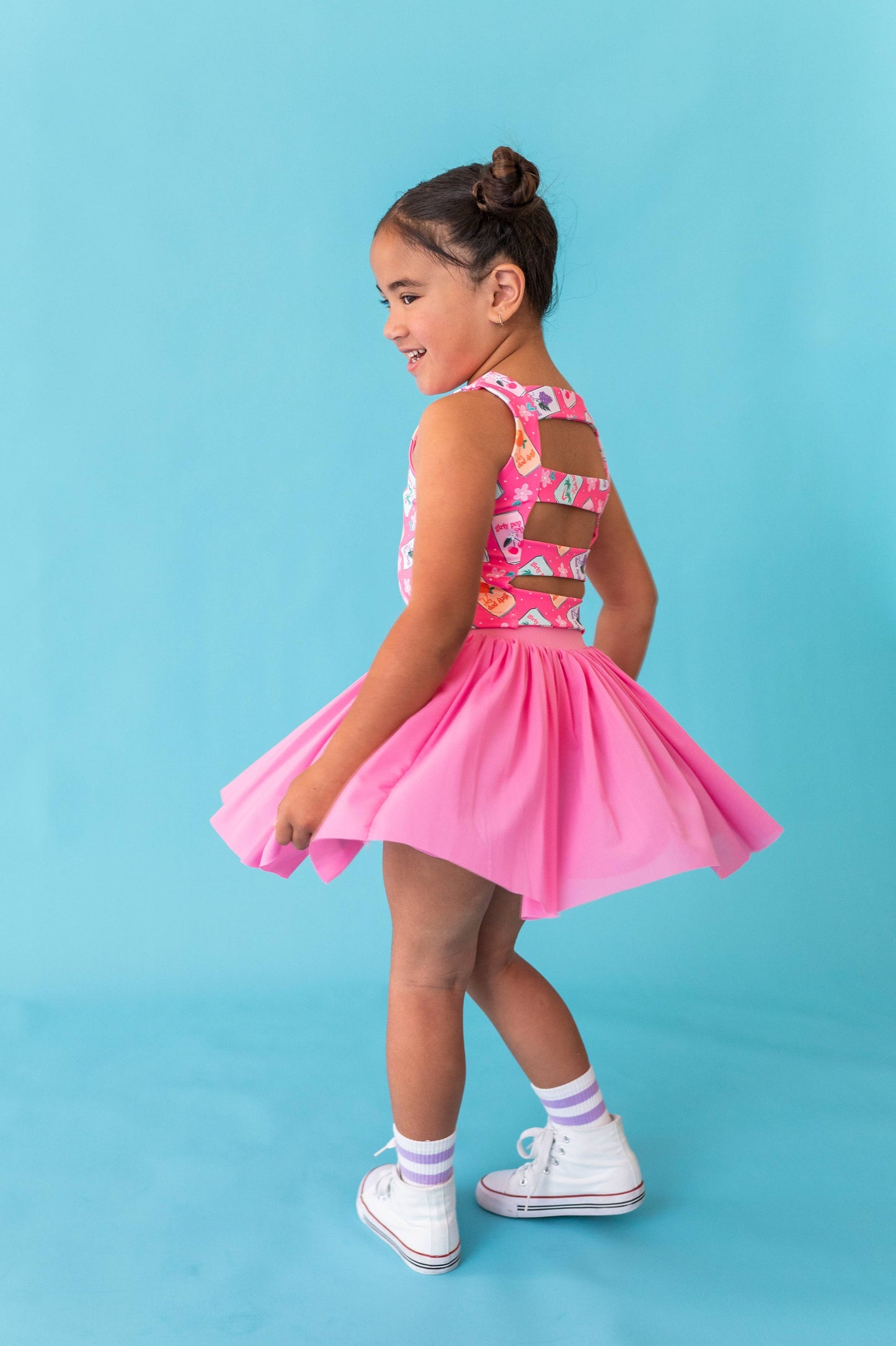 Hot Pink Girly Pop | Strappy Back Tank SET