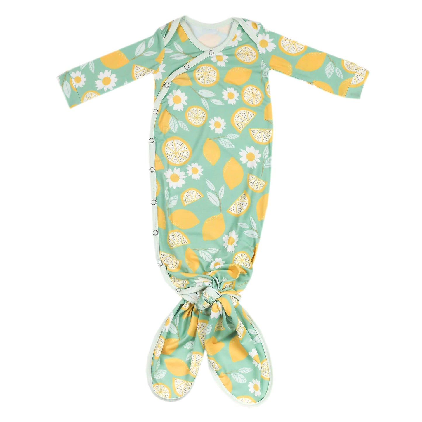 Newborn Knotted Gown | Lemon