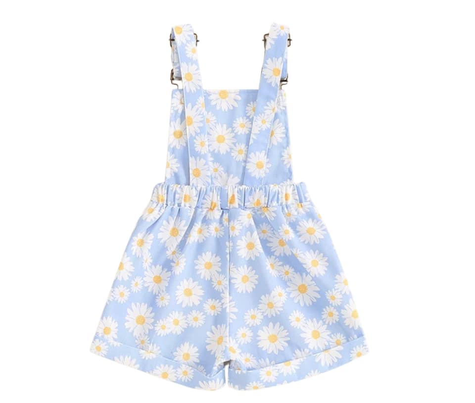 Blue Daisy Overalls