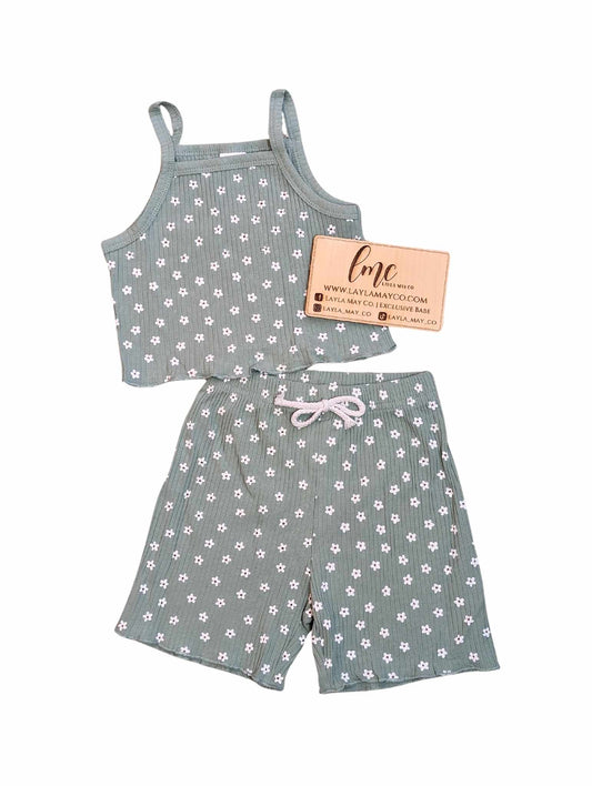 Daisy Ribbed Set