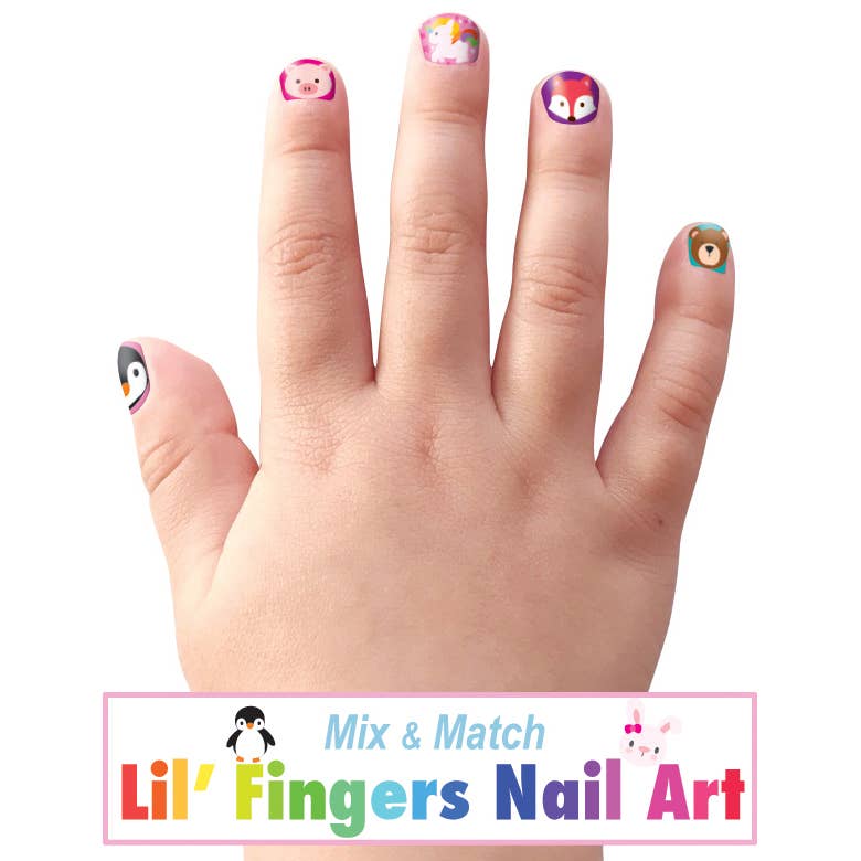 Lil' Fingers Nail Art Stickers- Animal Friends