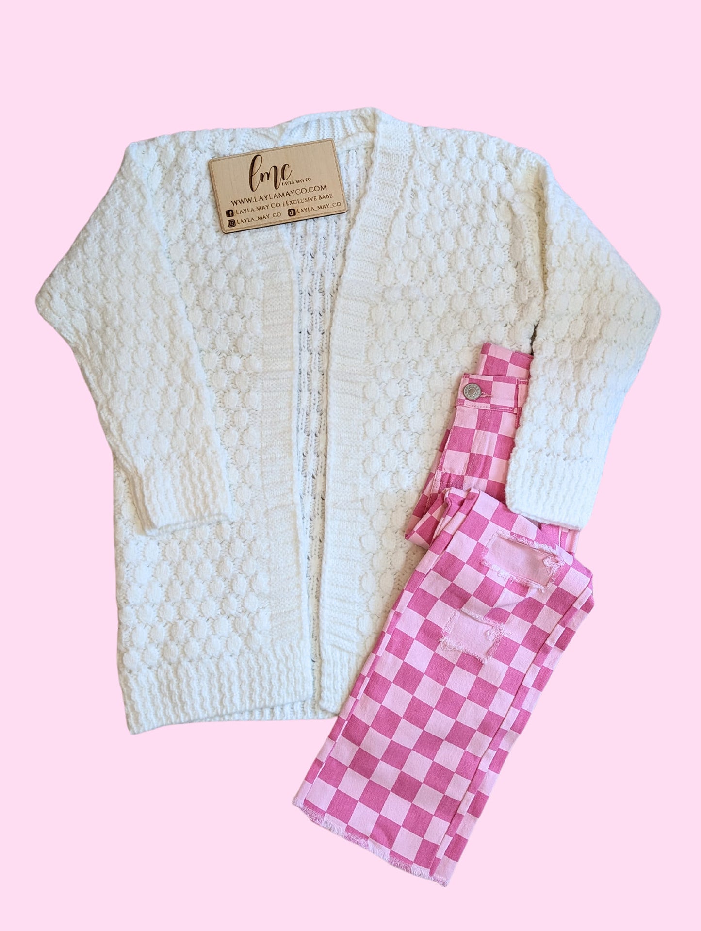 White Puff Cardigan