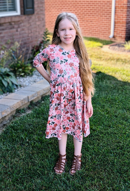 Fall Floral Dress