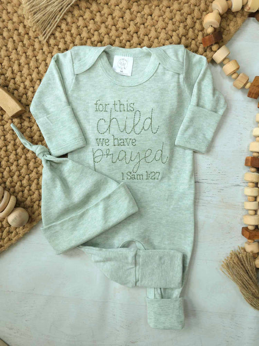 For This Child We Have Prayed Romper