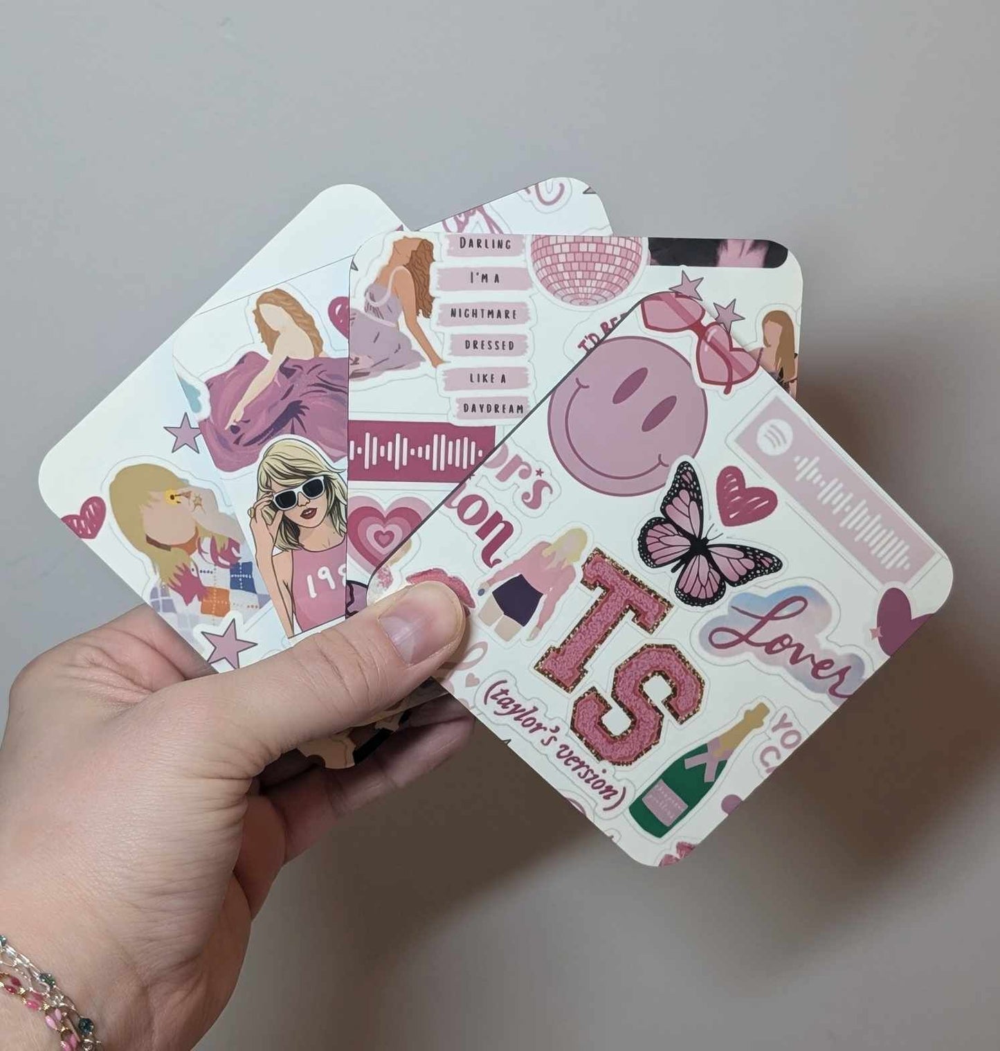 Pink Taylor Coaster Set | Four Unique Designs