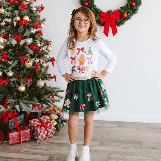 Gingerbread Joy Christmas Tutu