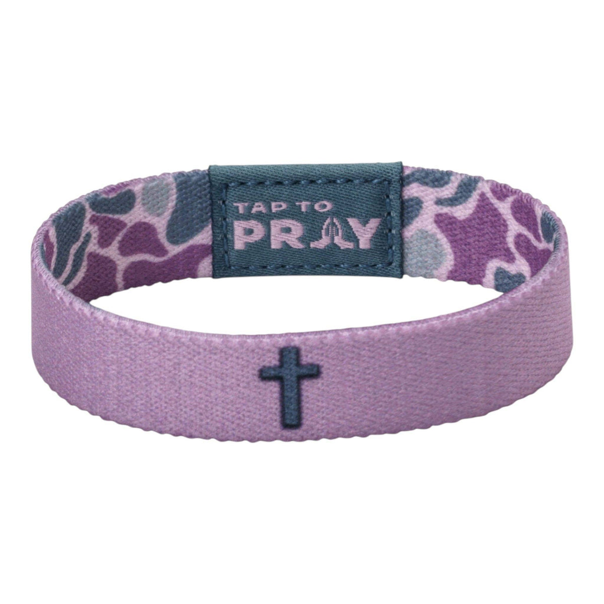 Tap To Pray® Wristband | River Rock Camo - Lilac