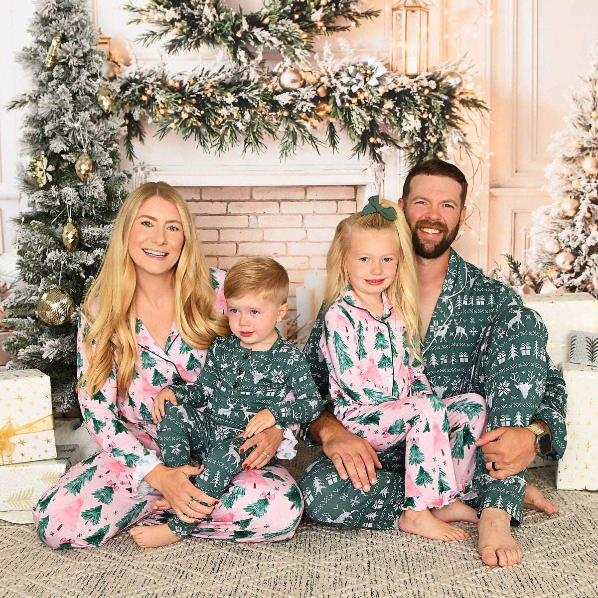 Pink Trees Bamboo PJ Set