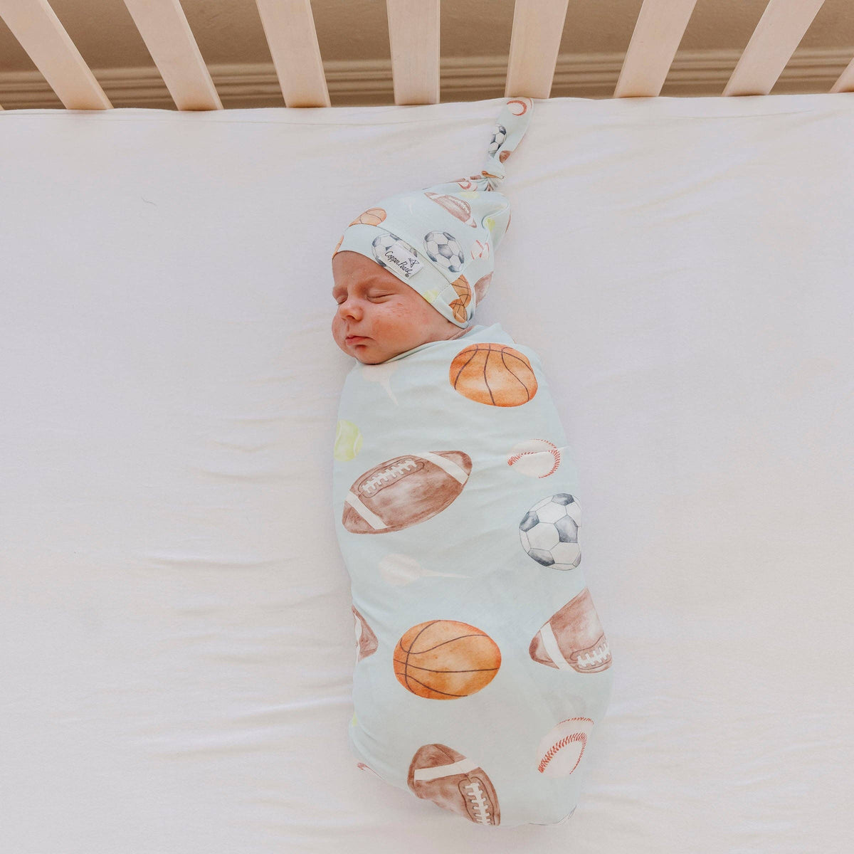 Knit Swaddle Blanket | Sports Medley