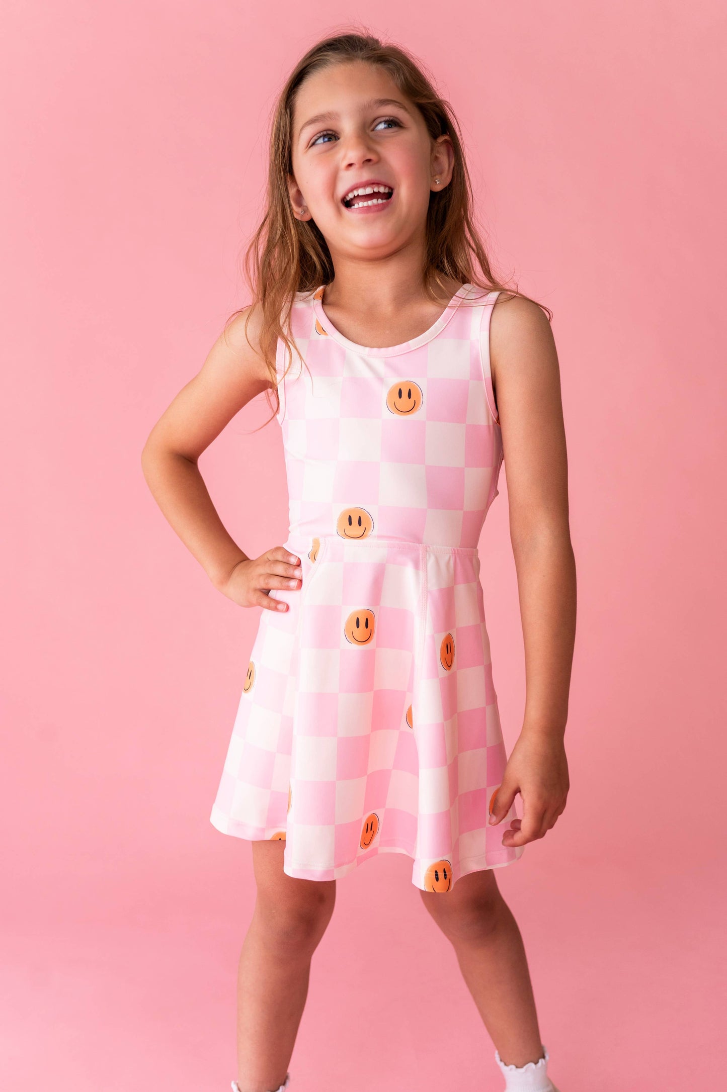 Happy Hopscotch | Twisty Back Active Dress