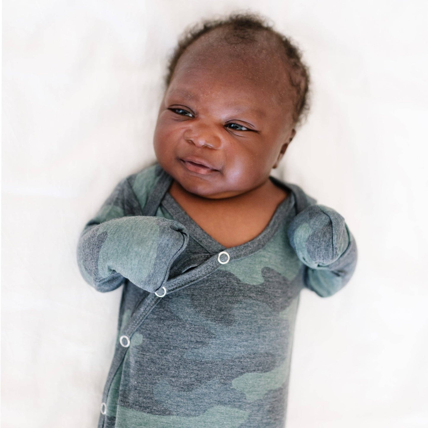 Newborn Knotted Baby Gown | Hunter