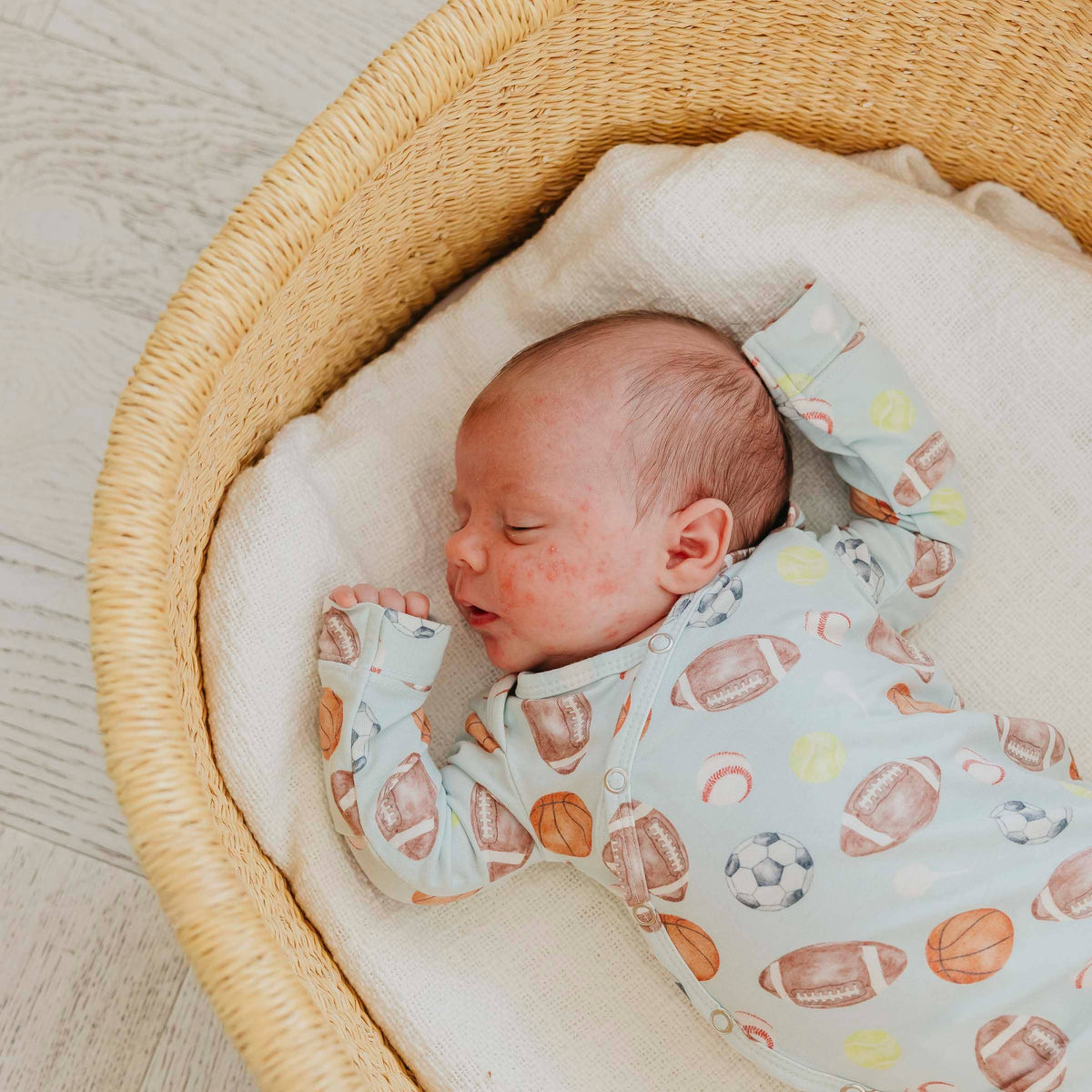 Newborn Knotted Gown | Sports Medley