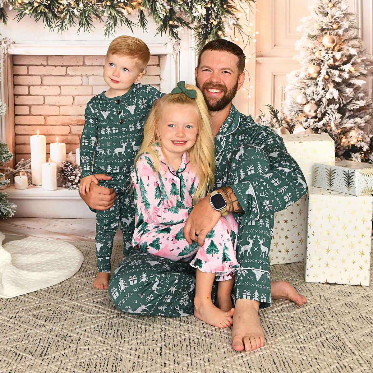Pink Trees Bamboo PJ Set