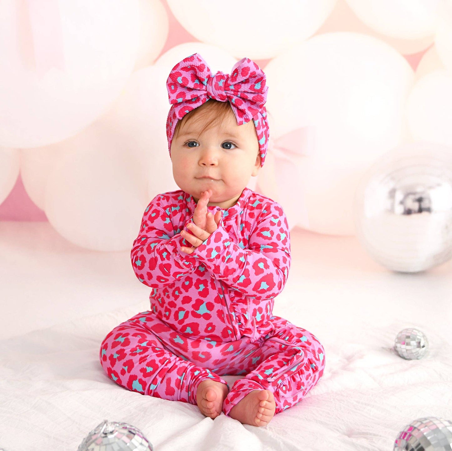 Pink Leopard Bamboo Sleeper