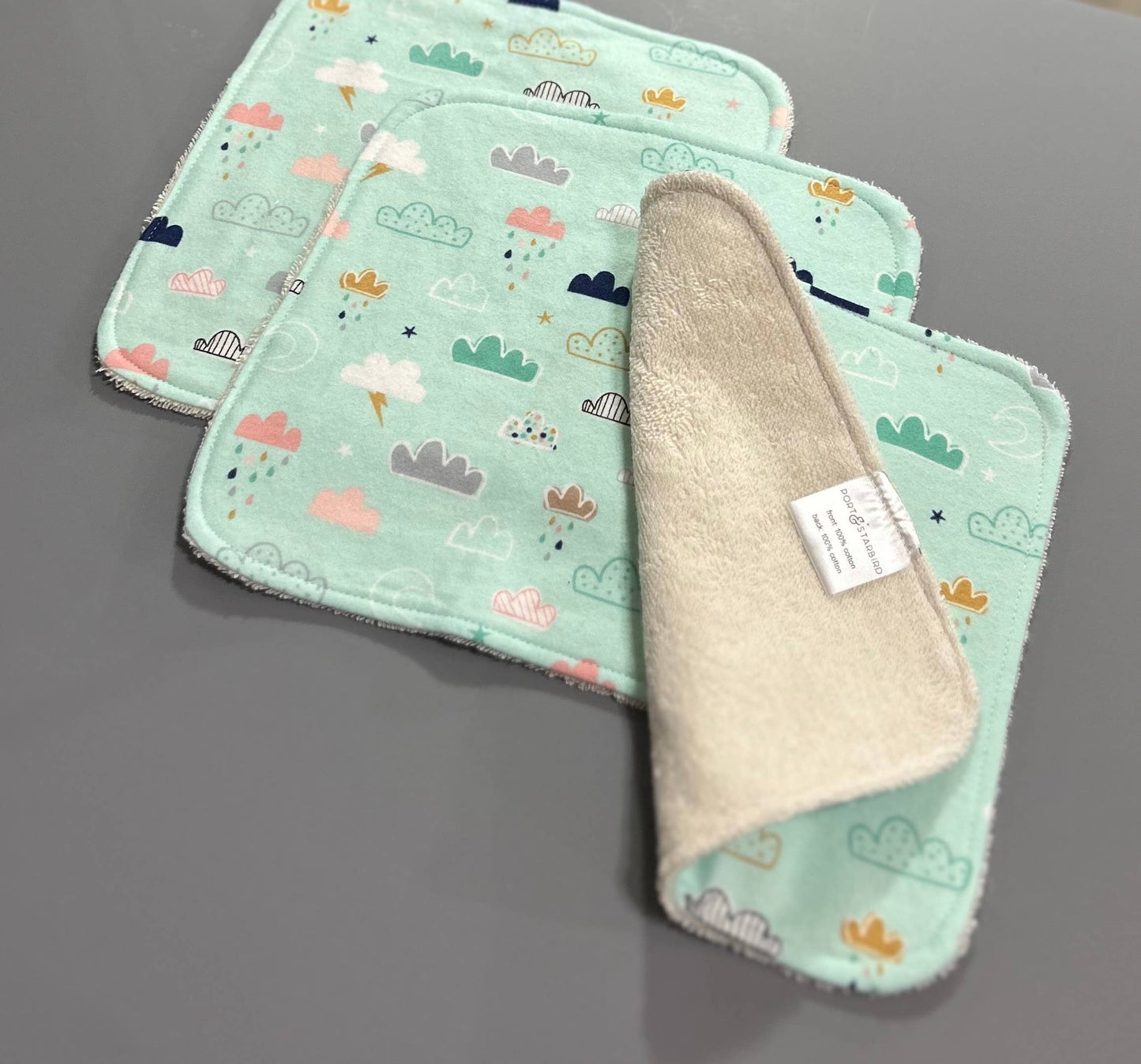 Washcloths Set | Happy Clouds
