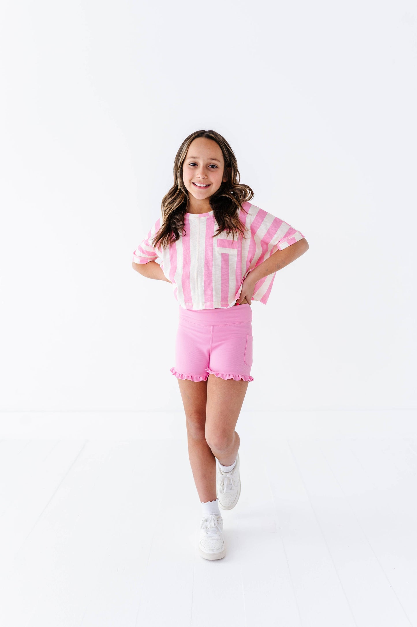 Cotton Candy Stripe | Boxy Crop