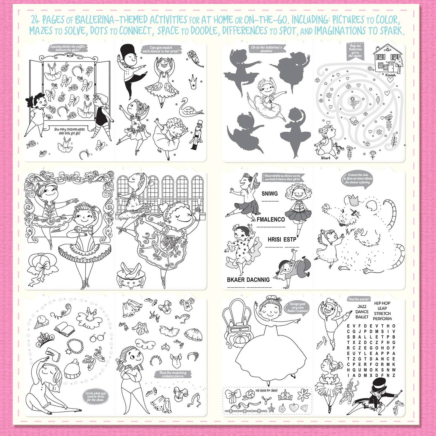 Little Book of Big Fun Activity Book | Pretty Ballerinas